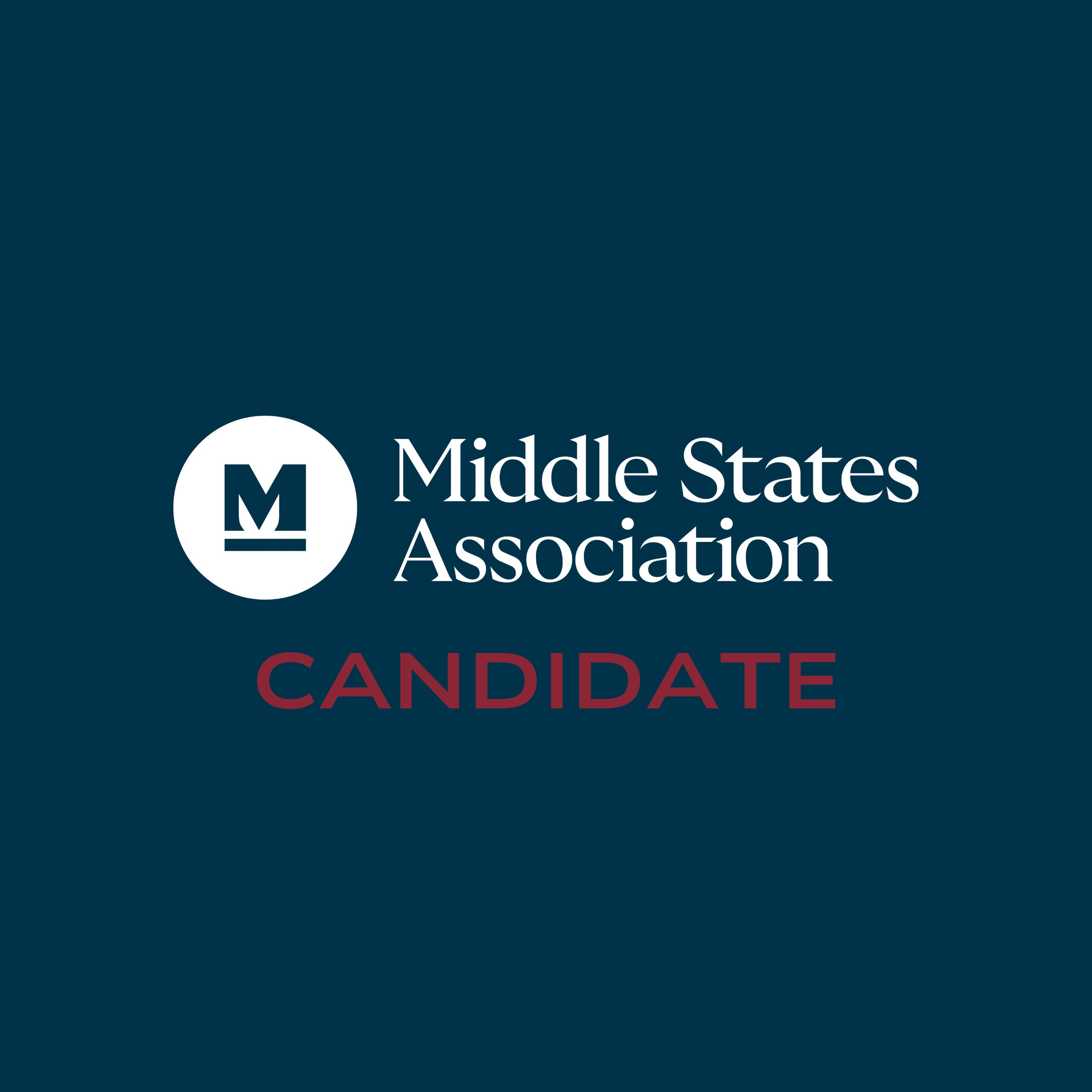 Middle States Association Candidate badge